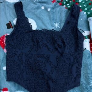 Victoria's Secret Pink Navy Lace